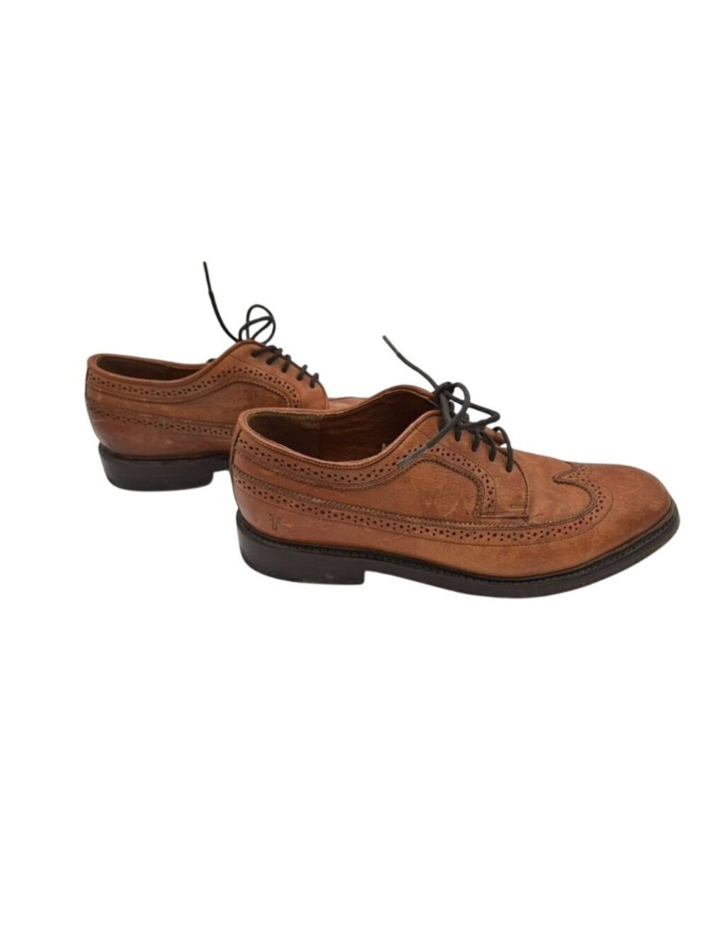 Frye Wingtip Brown Leather Brogue Shoes 3484591-CAR Lace Up Men's Size 10D